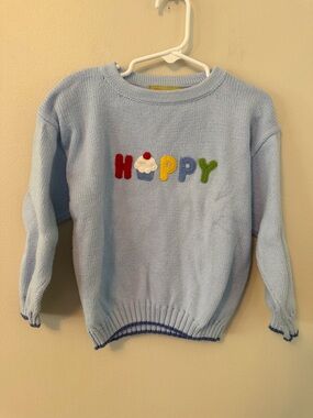 Claver Light Blue Birthday Sweater